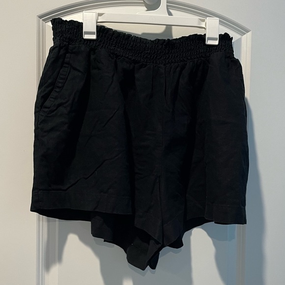 Ava & Viv Size 4X Black Linen Blend Shorts With Pockets!! - Picture 2 of 9